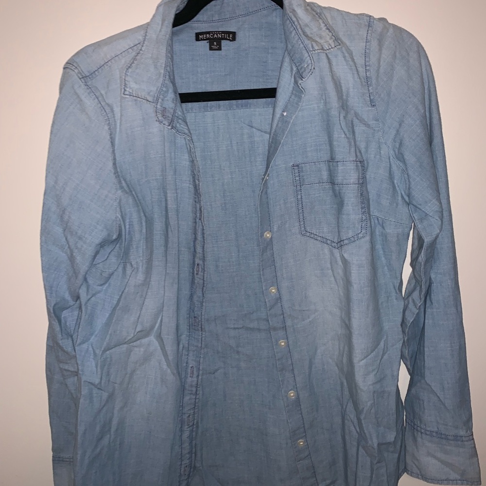 Chambray denim shirt